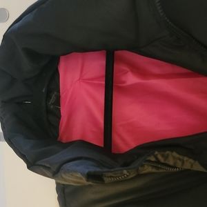 Women's black puffer jacket